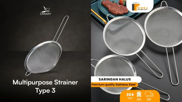 5 Rekomendasi saringan halus stainless untuk masak yang reviewnya bagus di bawah Rp 40 ribu
