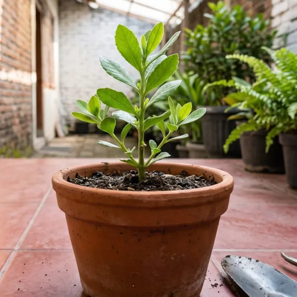 Cara menanam beluntas dari stek batang di pot, cocok untuk halaman sempit