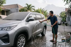 Abu vulkanik menempel di mobil, begini cara membersihkannya agar tak baret