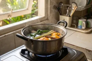 Dapur terasa pengap dan bau asap udara luar? Rebus bahan ini biar ruangan segar kembali