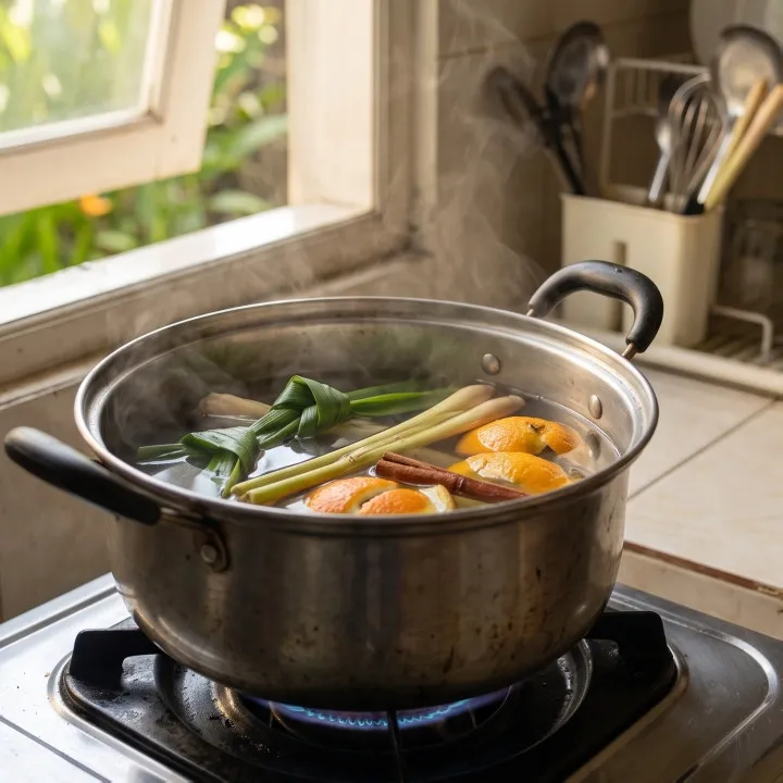 Dapur terasa pengap dan bau asap udara luar? Rebus bahan ini biar ruangan segar kembali