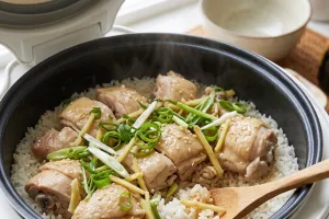 Susah makan karena tenggorokan gatal? Yuk coba resep ayam kukus yang lezat cuma pakai rice cooker aja