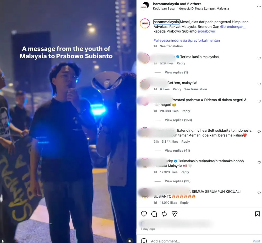 Mahasiswa Malaysia beri pesan ke Prabowo © 2026 