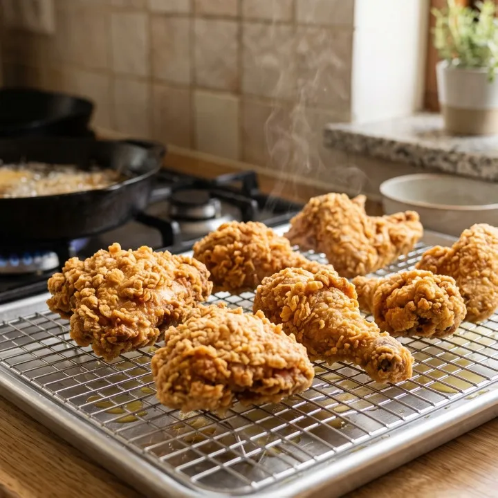 Ayam goreng tepung sering tidak renyah lama? Ada satu tahap yang sering dilewatkan