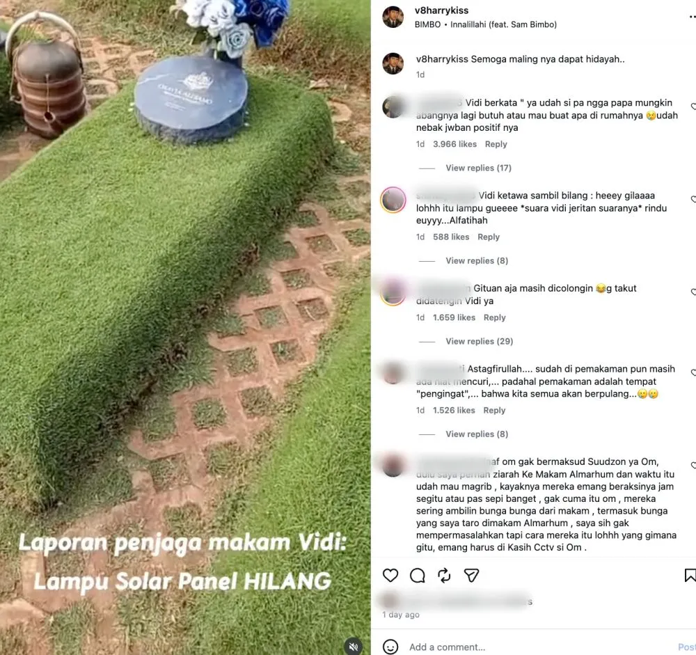 lampu panel makam Vidi Aldiano © 2026 