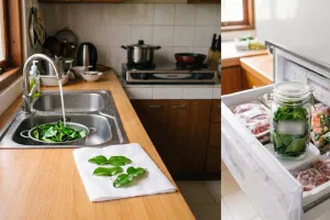 Cara menyimpan daun jeruk di freezer agar tetap hijau, jangan langsung masukkan saat basah