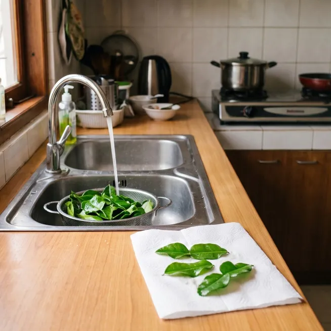 Cara menyimpan daun jeruk di freezer agar tetap hijau, jangan langsung masukkan saat basah