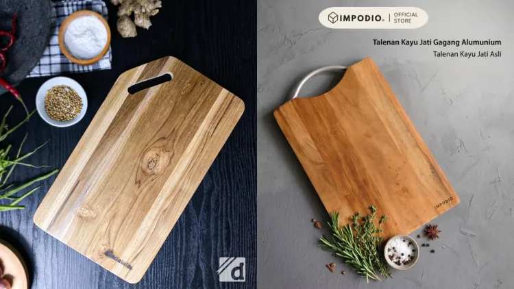 5 Rekomendasi talenan berbahan kayu jati yang reviewnya bagus di bawah Rp 50 ribu, estetik dan awet