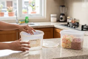 Wadah es krim bekas bisa dipakai menyimpan bahan makanan, tapi cek bagian ini dulu
