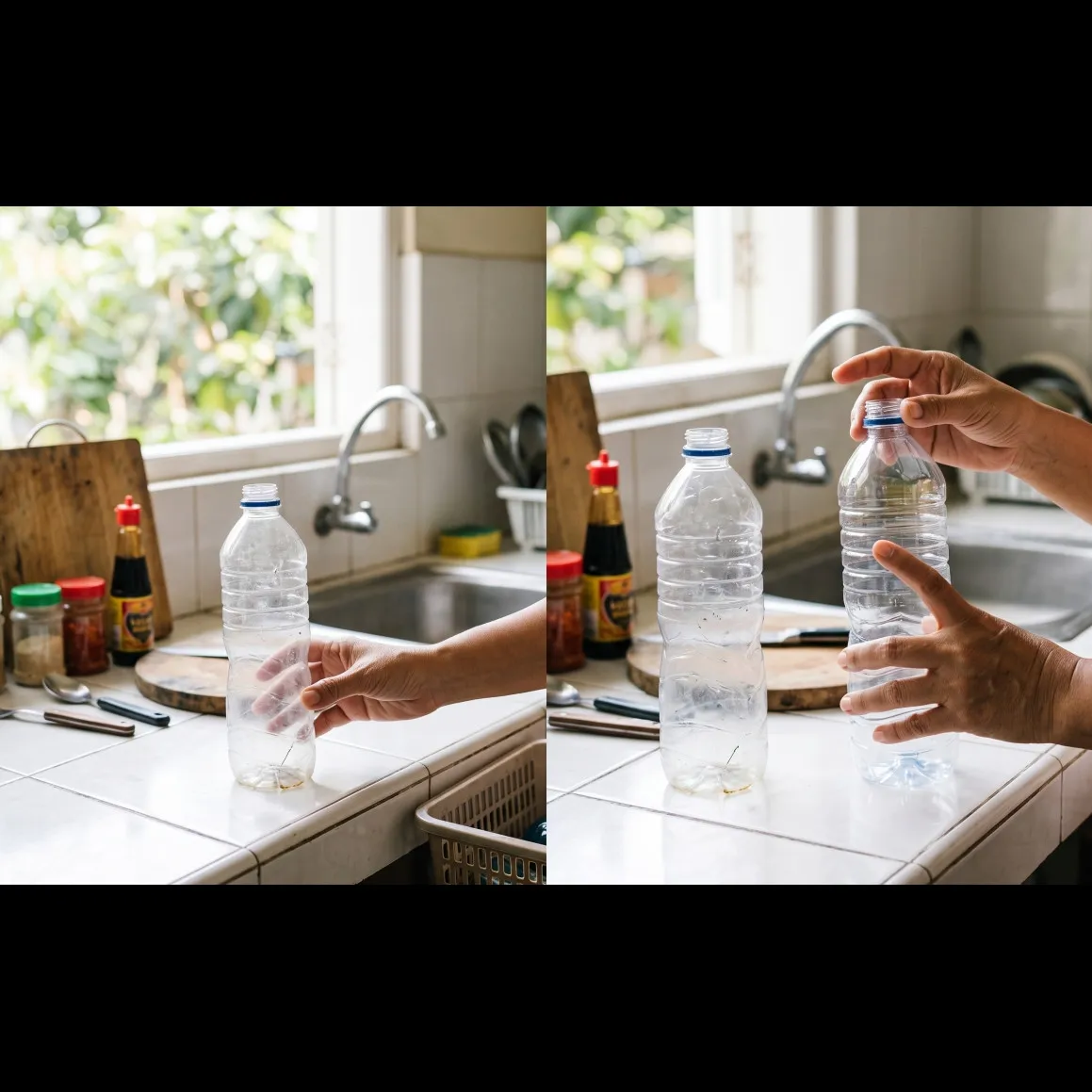 Batas penggunaan botol plastik bekas di dapur, cek 5 kondisi ini sebelum dipakai lagi