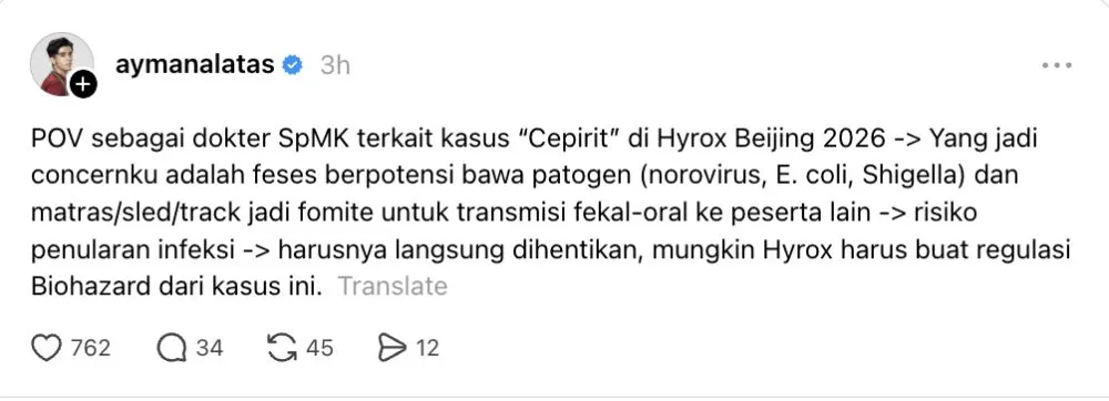 atlet HYROX BAB © 2026 
