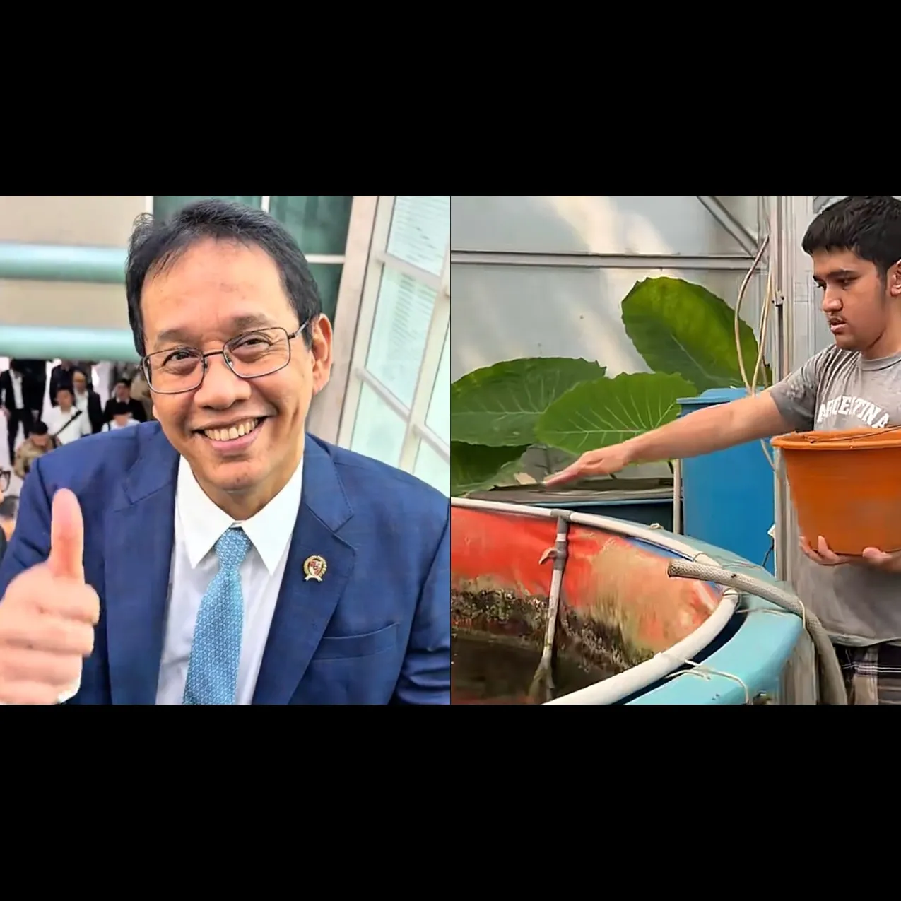 Purbaya mau mancing di rumah, intip 7 potret kolam ikan unggahan sang anak, disebut tinggal serok aja