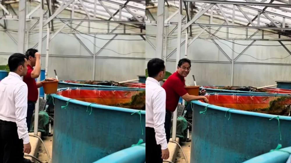 Purbaya mancing ikan nila mujair © 2026 