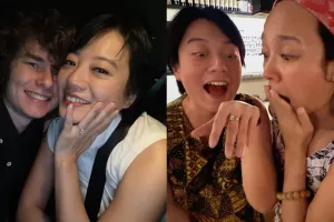 Leony pamer cincin tunangan, bahagianya nular sampai teman sesama artis tanya tema seragam saat nikah