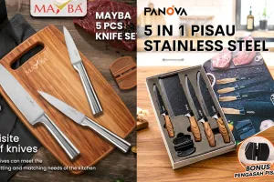 5 Rekomendasi pisau dapur satu set di bawah rp 200 ribu yang reviewnya bagus, cocok untuk hadiah