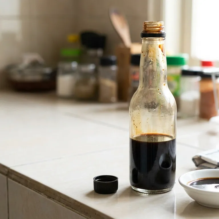Kecap sudah lama dibuka, masih layak dipakai? cek perubahan pada botol dan isinya