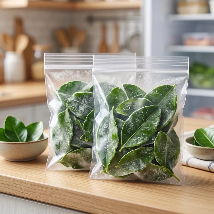 Trik simpan daun jeruk di freezer supaya aromanya tetap terjaga dan warna tidak cepat menghitam
