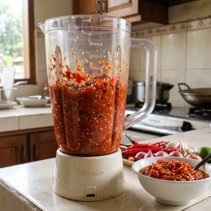 Sambal terlalu kasar padahal ingin lebih halus? Coba urutan menghaluskannya