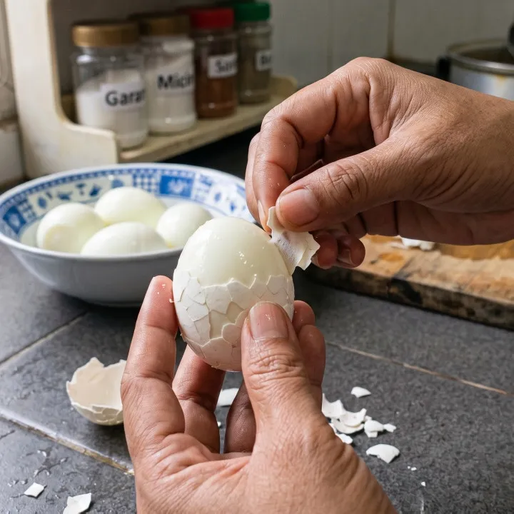 Kulit telur ikut terkelupas saat dikupas? Trik sederhana agar putih telur tetap utuh