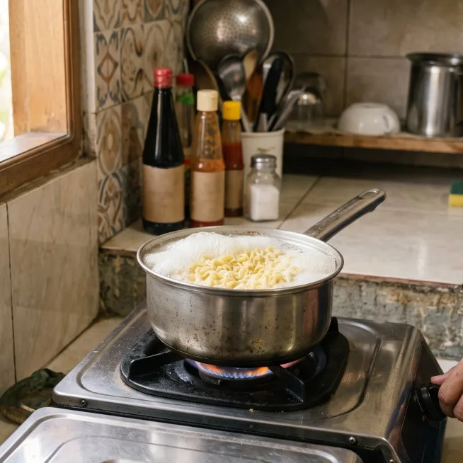 Masak mi instan, air rebusan sering meluap? Coba lakukan ini sebelum ditinggal