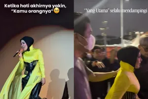 Syahrini comeback usai 7 tahun vakum, momen Reino Barack setia dampingi istri hingga backstage konser