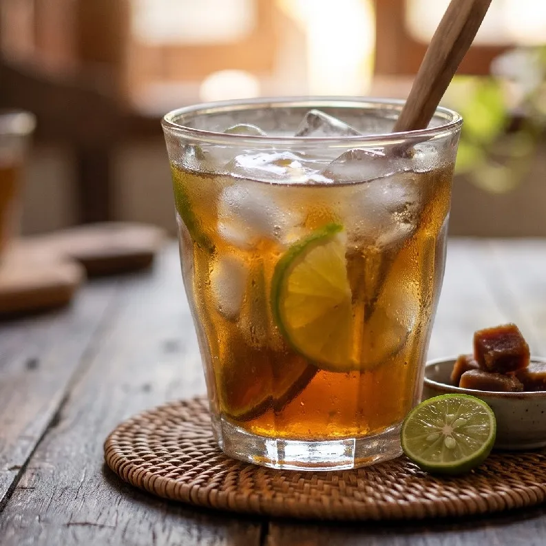 Mau yang seger tapi takut kebanyakan gula? Yuk coba resep es teh krampul legitnya medok &amp; less sugar