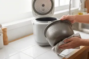 Kenapa bagian luar panci rice cooker perlu dikeringkan sebelum dipasang? Ini alasannya
