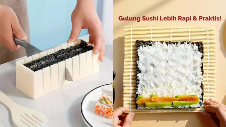 5 Rekomendasi cetakan sushi atau kimbab reviewnya bagus di bawah Rp 50 ribu, jadi praktis di dapur