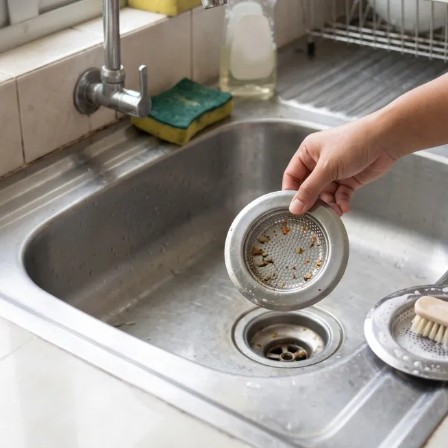Saringan bak cuci piring cepat berlendir dan bau? Bagian ini jangan cuma dibilas