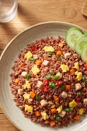 Resep nasi goreng sehat yang rasanya nendang tapi rendah garam, gurihnya nagih dan masaknya gampang