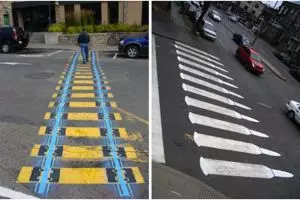 16 Gambar zebra cross yang bikin jalanan tampak nggak biasa