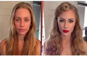 Wajah artis porno sebelum & sesudah makeup! Masih mau nonton filmnya?