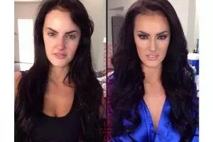 Wajah artis porno sebelum & sesudah makeup! Masih mau nonton filmnya?