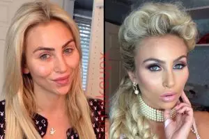 Wajah artis porno sebelum & sesudah makeup! Masih mau nonton filmnya?