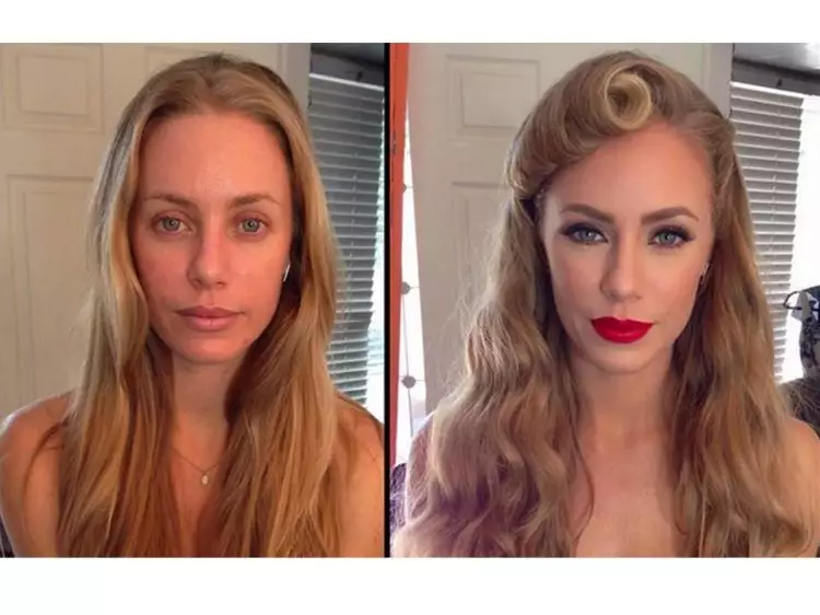 Wajah artis porno sebelum & sesudah makeup! Masih mau nonton filmnya?