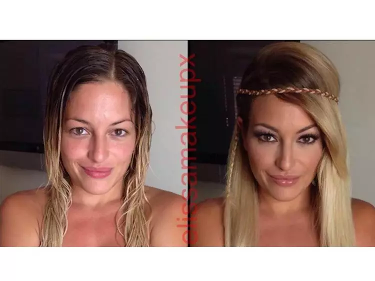 Wajah artis porno sebelum & sesudah makeup! Masih mau nonton filmnya?