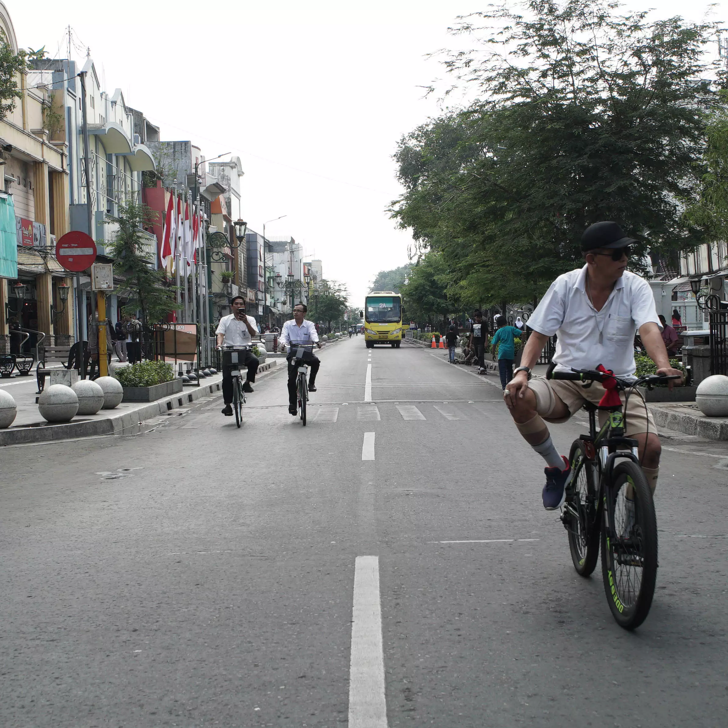 10 Potret uji coba Malioboro bebas kendaraan bermotor