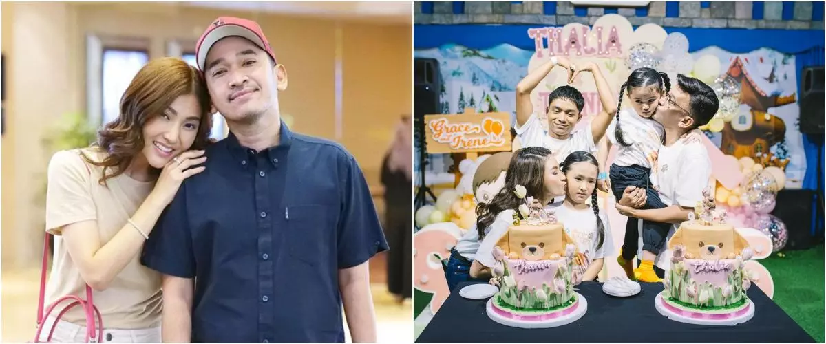 Seolah tepis kabar keretakan rumah tangga, 7 potret kompak Sarwendah & Ruben Onsu di pesta ultah anak