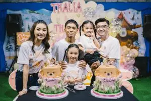 Seolah tepis kabar keretakan rumah tangga, 7 potret kompak Sarwendah & Ruben Onsu di pesta ultah anak
