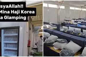 The facilities are complete, like staying in glamping, here are 9 photos of Korean Hajj tents in Mina, Saudi Arabia