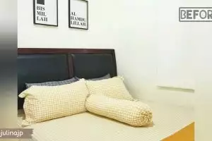 11 Ways to make a low budget bed headboard, the room looks more luxurious, villa style