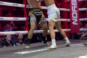 Winning by TKO in the first round, these are 11 moments when Randy Pangalila defeated PON athlete Kkajhe at Byon Combat 3