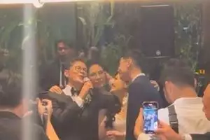 9 Intimate portrait of Dhitya Prasetya's wedding party, doctor Boyke's son, the closeness of father-son-daughter-in-law attracts attention