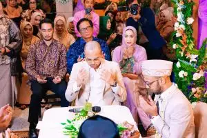 9 The moment Raffi Ahmad witnessed the wedding of his employee, netizen salfok with the appearance of Nagita Slavina