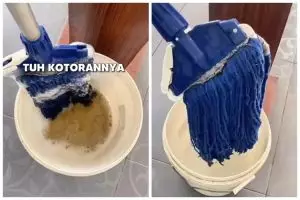 Bersih tanpa dikucek atau disikat, ini trik cuci kain pel kotor dan bau amis cuma pakai 3 bahan dapur