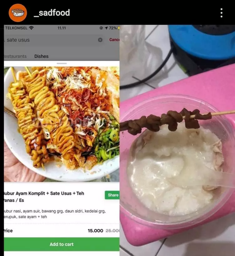 11 Potret kocak makanan nggak sesuai realita ini ngenesnya bikin senyum kecut