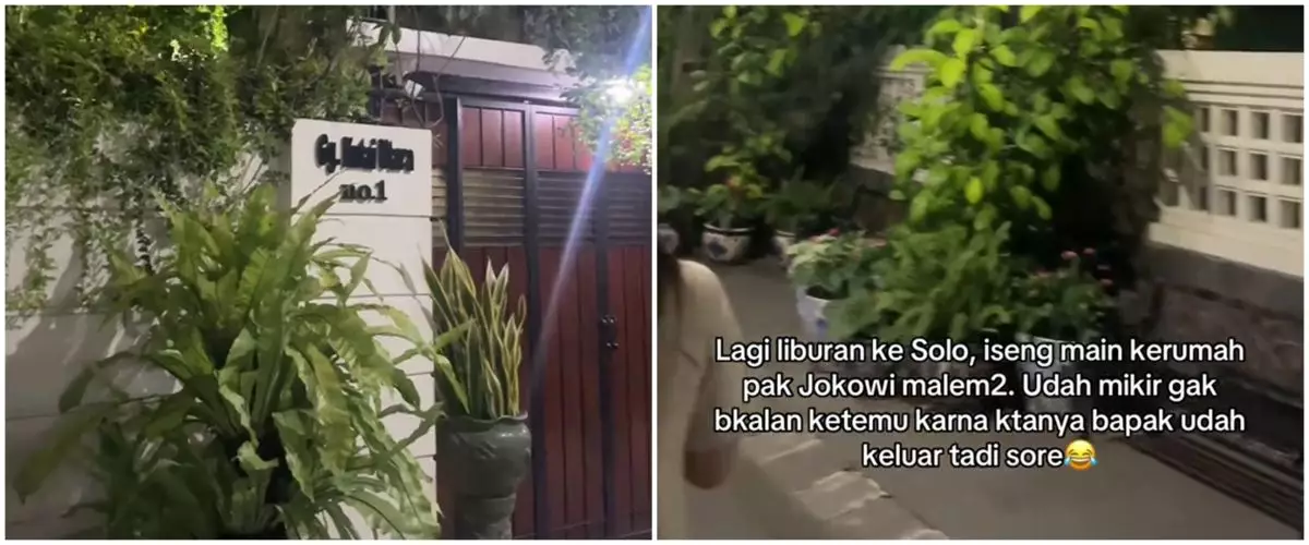 Jadi tempat wisata dadakan, intip 9 halaman depan rumah Jokowi di Solo, asri penuh tanaman rambat