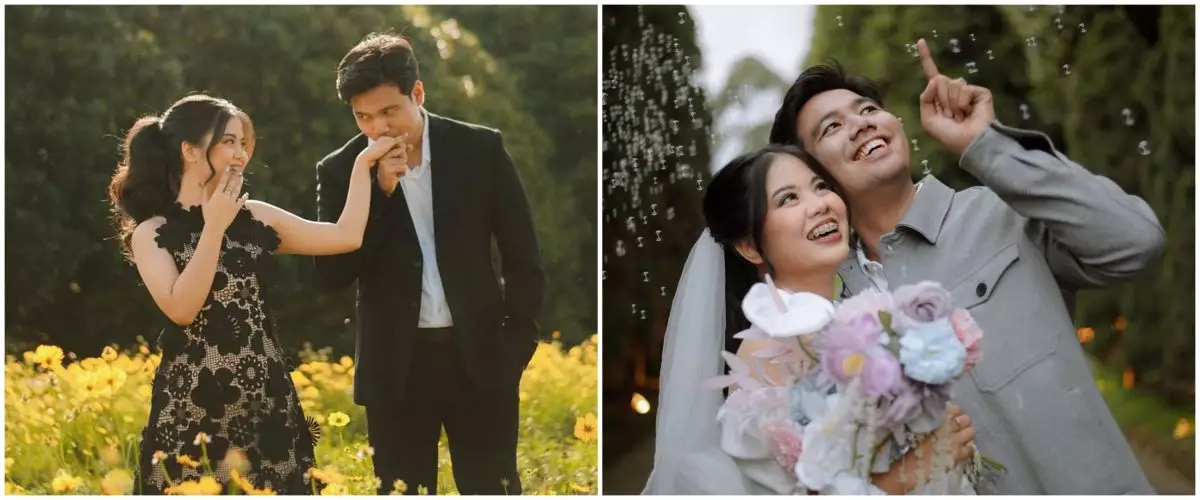 9 Potret prewedding Frans Faisal dan Indah Pertiwi, ekspresi mesra kakak Fuji bikin salfok