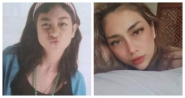 potret dulu dan kini Celine Evangelista © berbagai sumber
