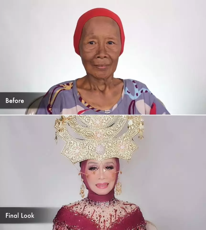 nenek 68 dirias pengantin © YouTube